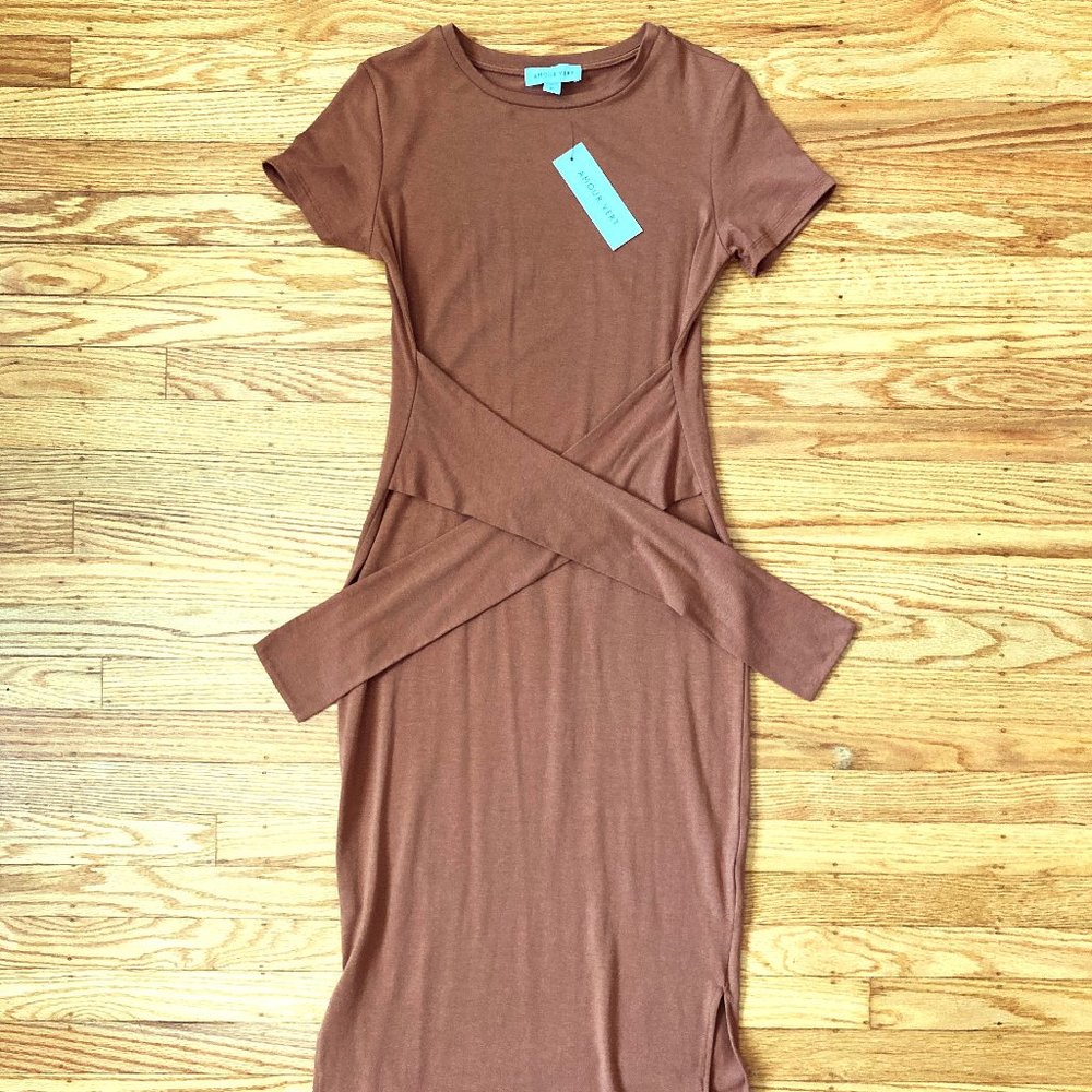 Amour Vert Colombe Dress, Caramel